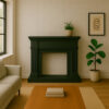 CORNICE CAMINO CALDERA NERO Ambientata 100x100
