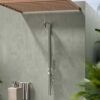 DOCCIA CHIA PARETE INOX Ambientata 100x100