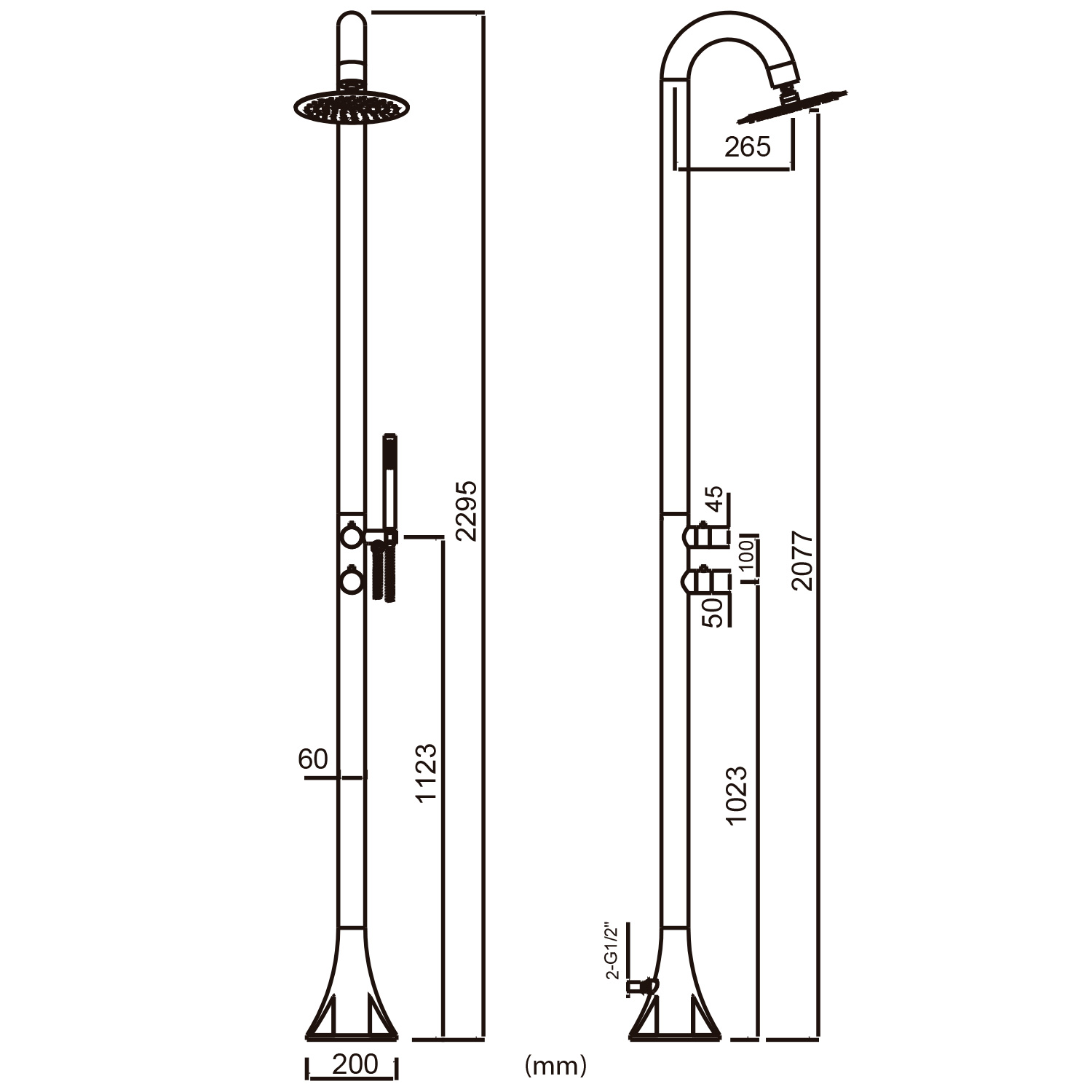 DOCCIA-LUNA-DUO-INOX-NERA DOCCIA-LUNA-DUO-INOX-NERA – Image 2
