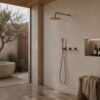 KIT-DOCCIA-PARETE-ACQUA-FREDDA-30-ORO-ROSA KIT DOCCIA PARETE ACQUA FREDDA 30 ORO ROSA Ambientata 100x100