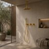 KIT-DOCCIA-SOFFITTO-LUNGO-30-ORO KIT DOCCIA SOFFITTO LUNGO 30 ORO Ambientata 100x100